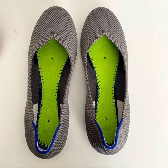 Rothy’s The Flat in Charcoal Knit  Round Toe Slip On Size 7 - Picture 4 of 7